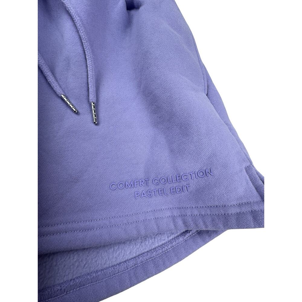 Comfrt Comfort Collection Pastel Edit Fleece Shorts Lavender Drawstring XS - Picture 2 of 10